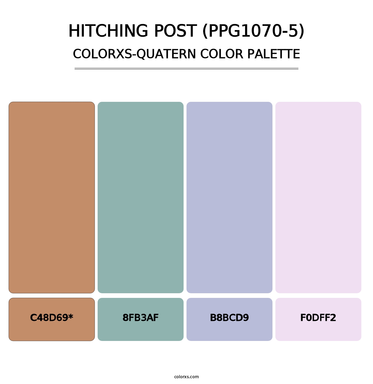 Hitching Post (PPG1070-5) - Colorxs Quad Palette