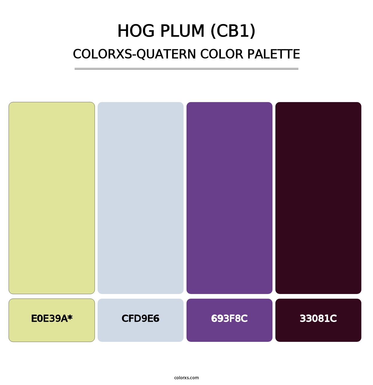 Hog Plum (CB1) - Colorxs Quad Palette