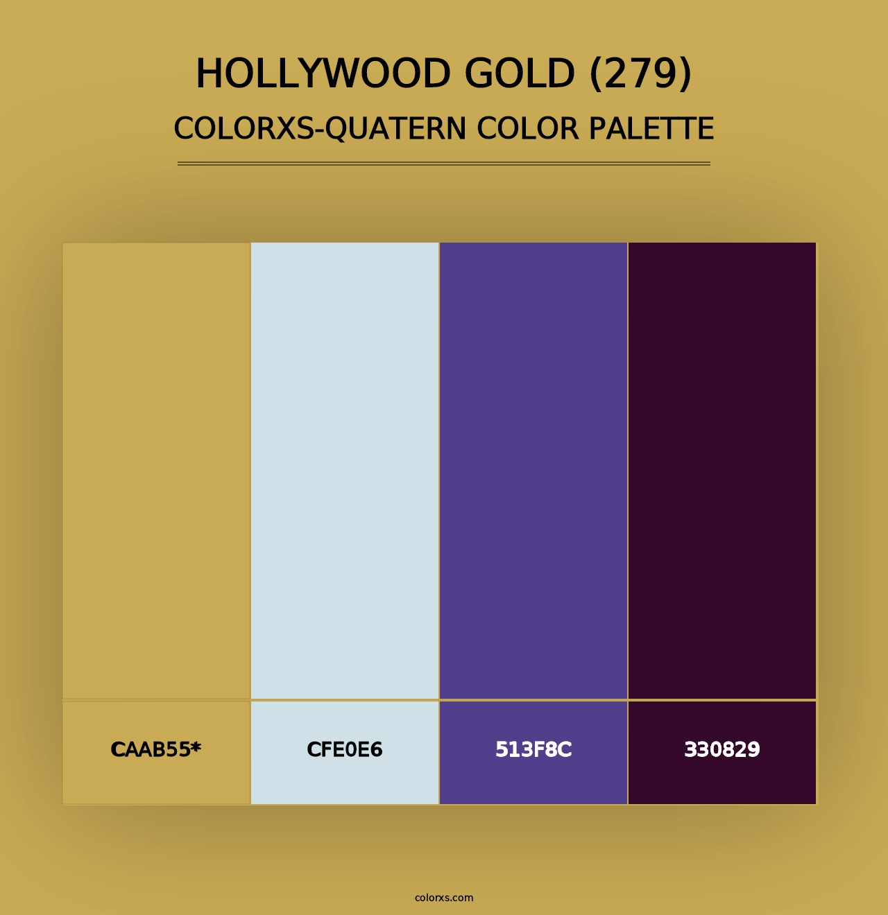 Hollywood Gold (279) - Colorxs Quad Palette