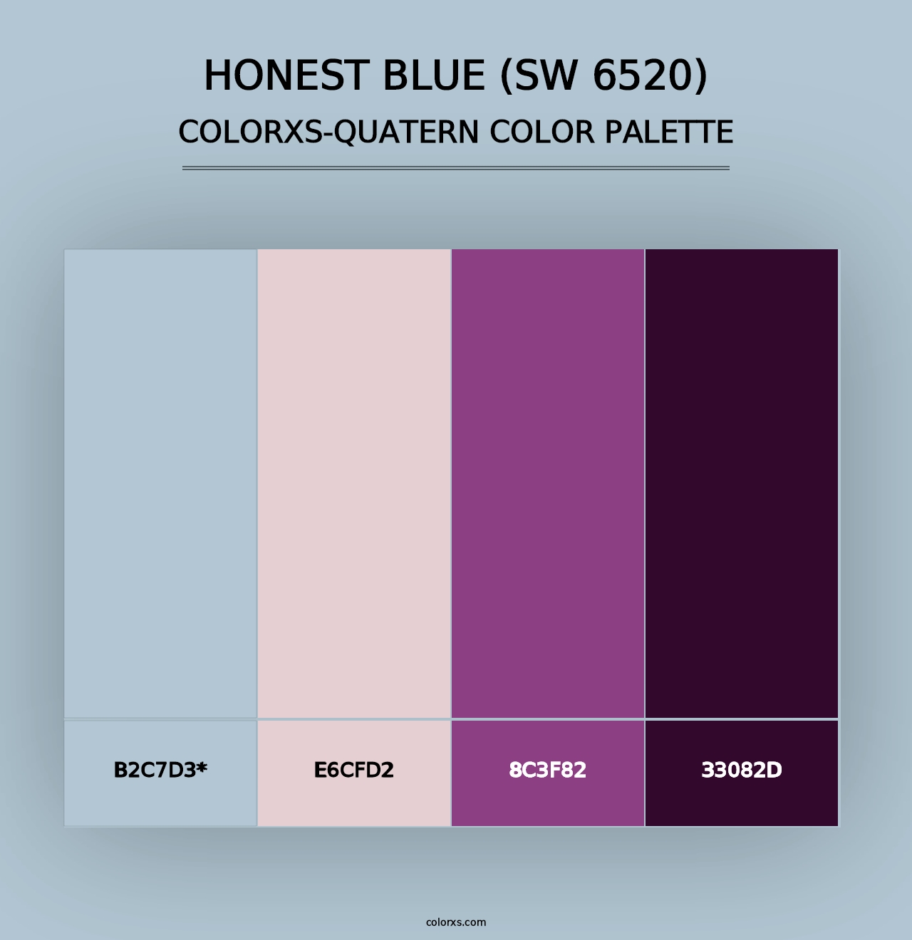 Honest Blue (SW 6520) - Colorxs Quad Palette