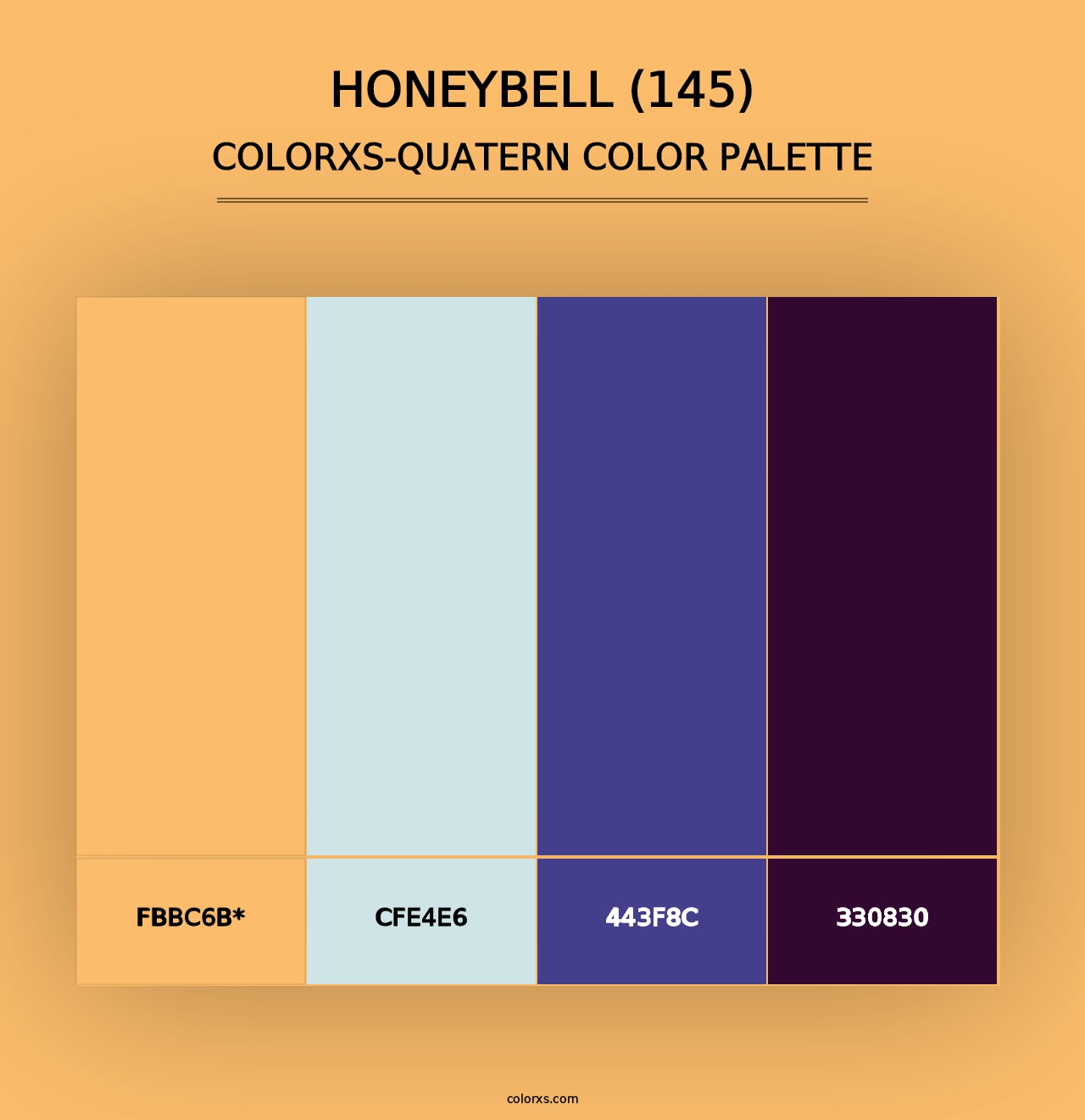 Honeybell (145) - Colorxs Quad Palette