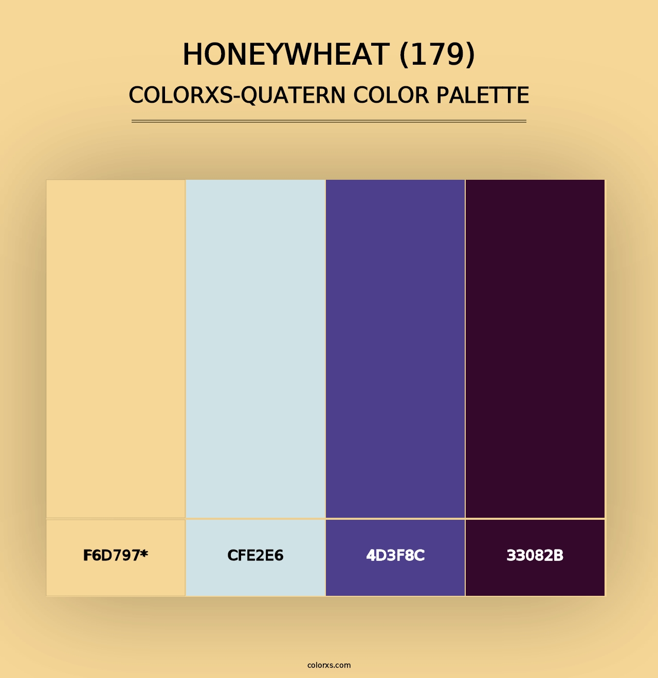 Honeywheat (179) - Colorxs Quad Palette