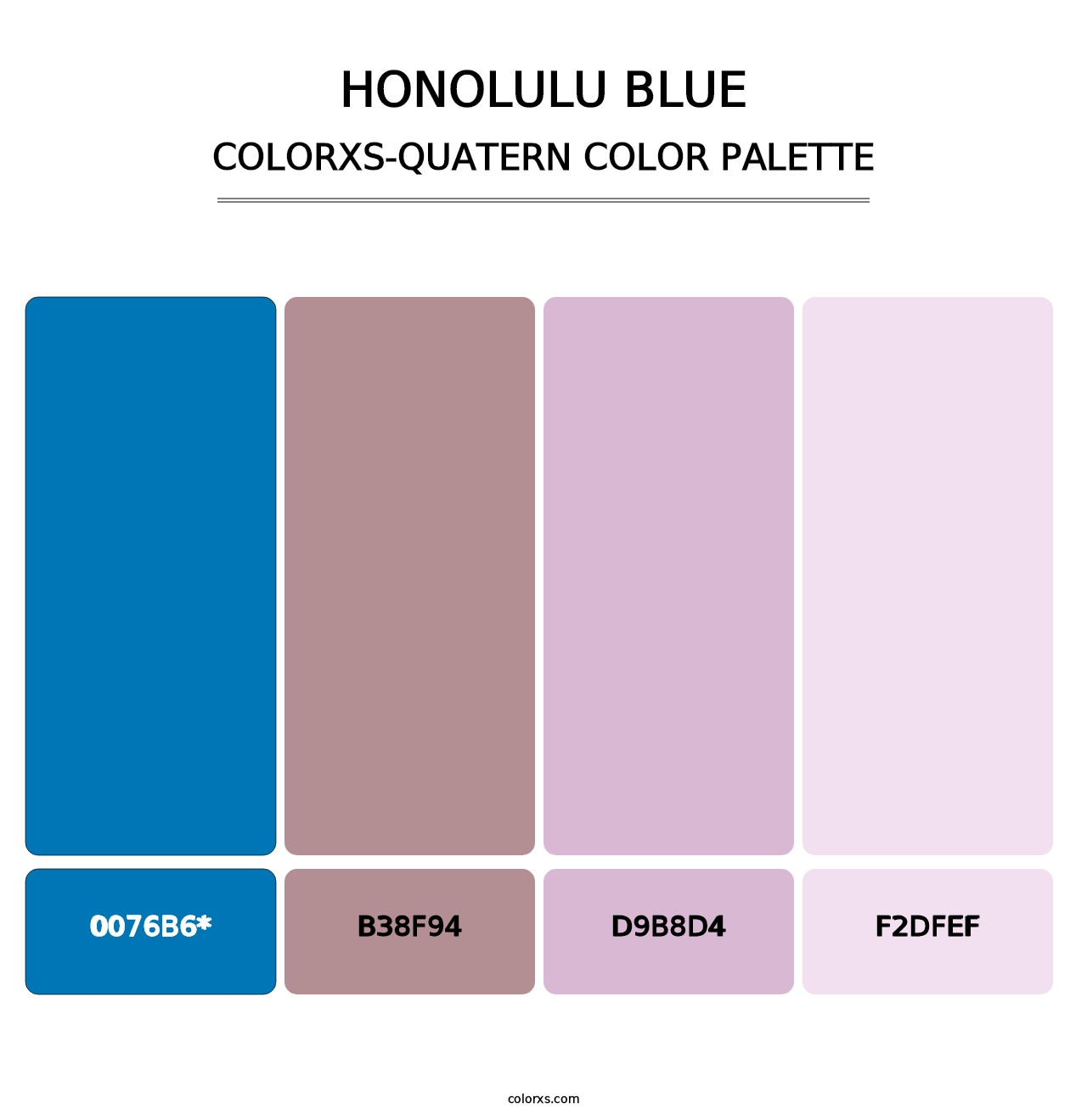 Honolulu Blue - Colorxs Quad Palette