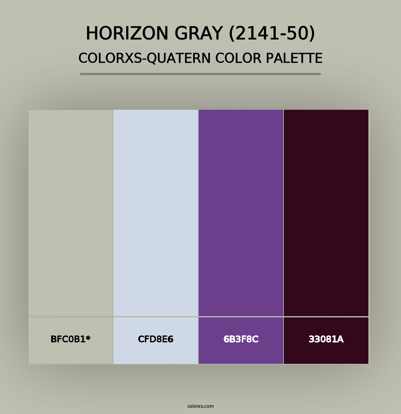 Horizon Gray (2141-50) - Colorxs Quad Palette