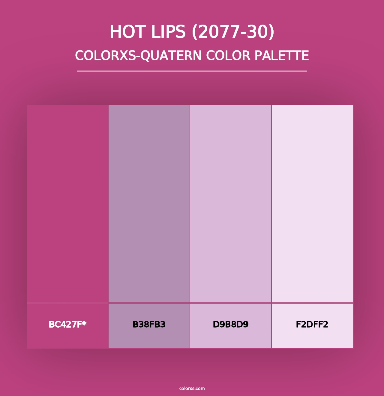 Hot Lips (2077-30) - Colorxs Quad Palette