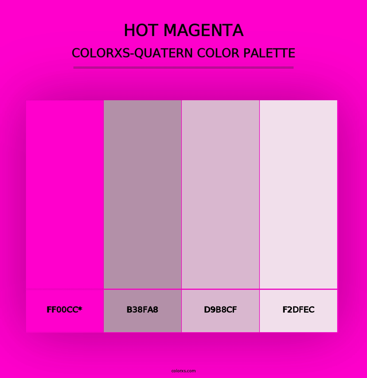 Hot Magenta - Colorxs Quad Palette