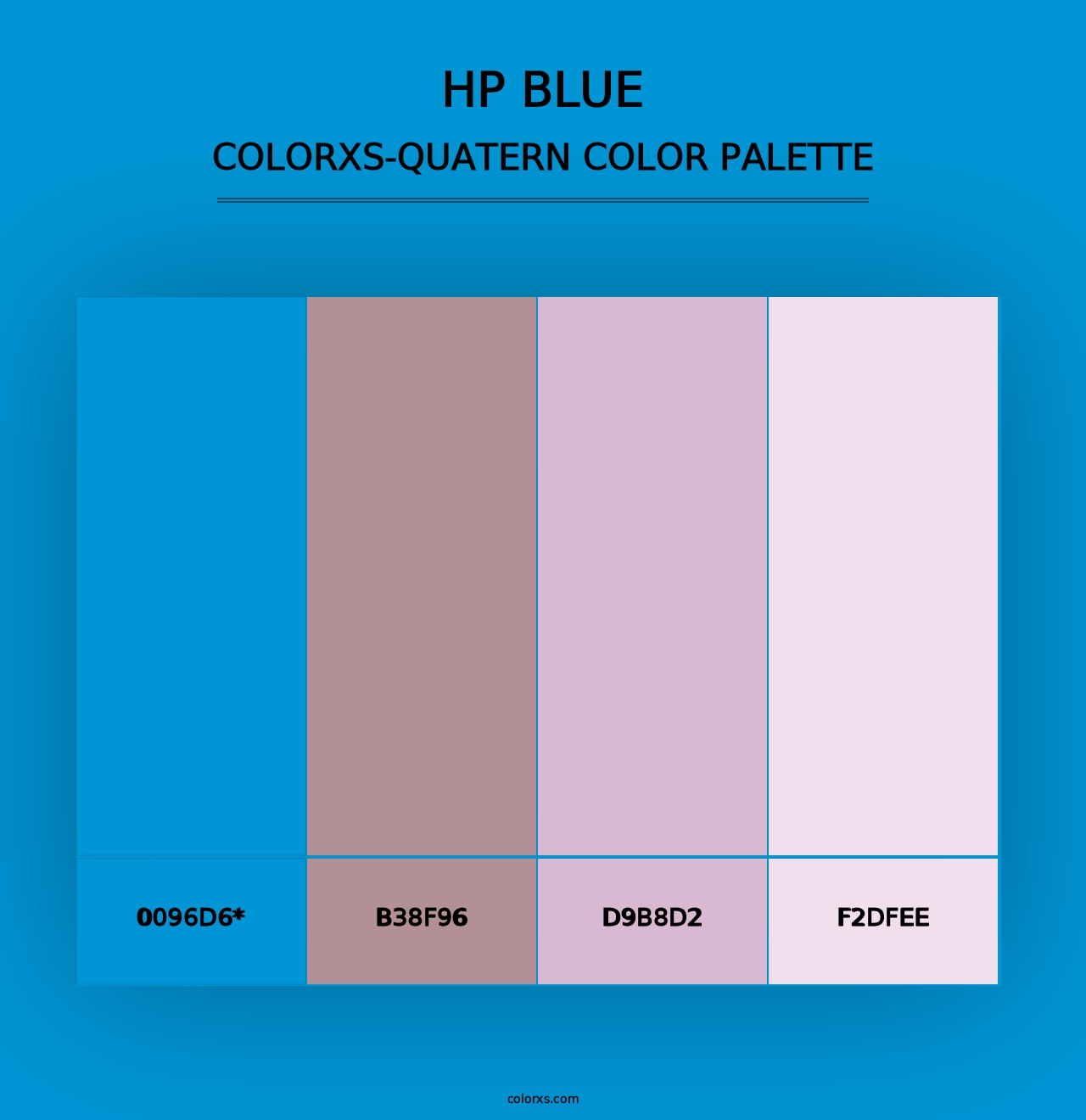 HP Blue - Colorxs Quad Palette