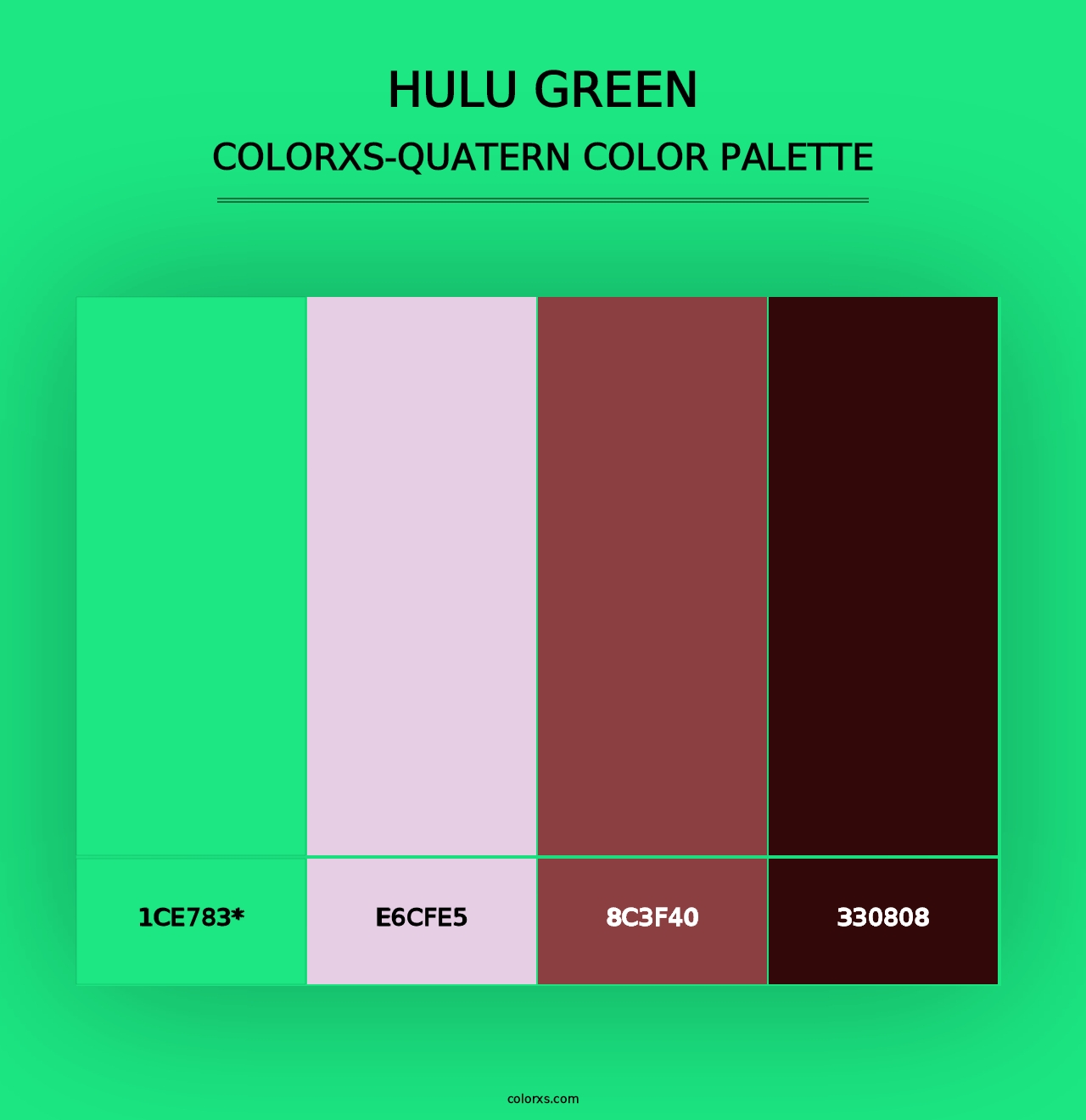 Hulu Green - Colorxs Quad Palette