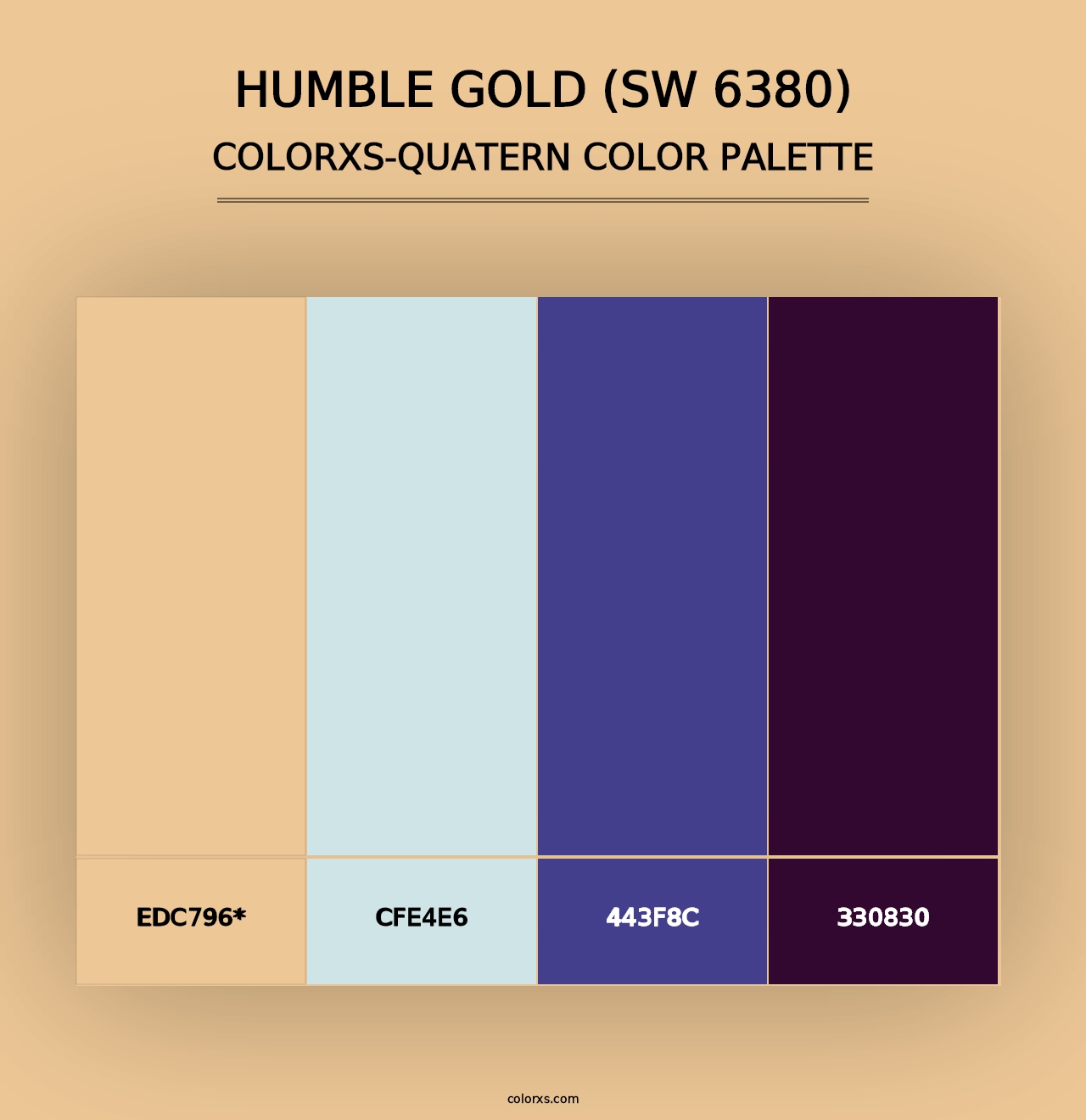 Humble Gold (SW 6380) - Colorxs Quad Palette