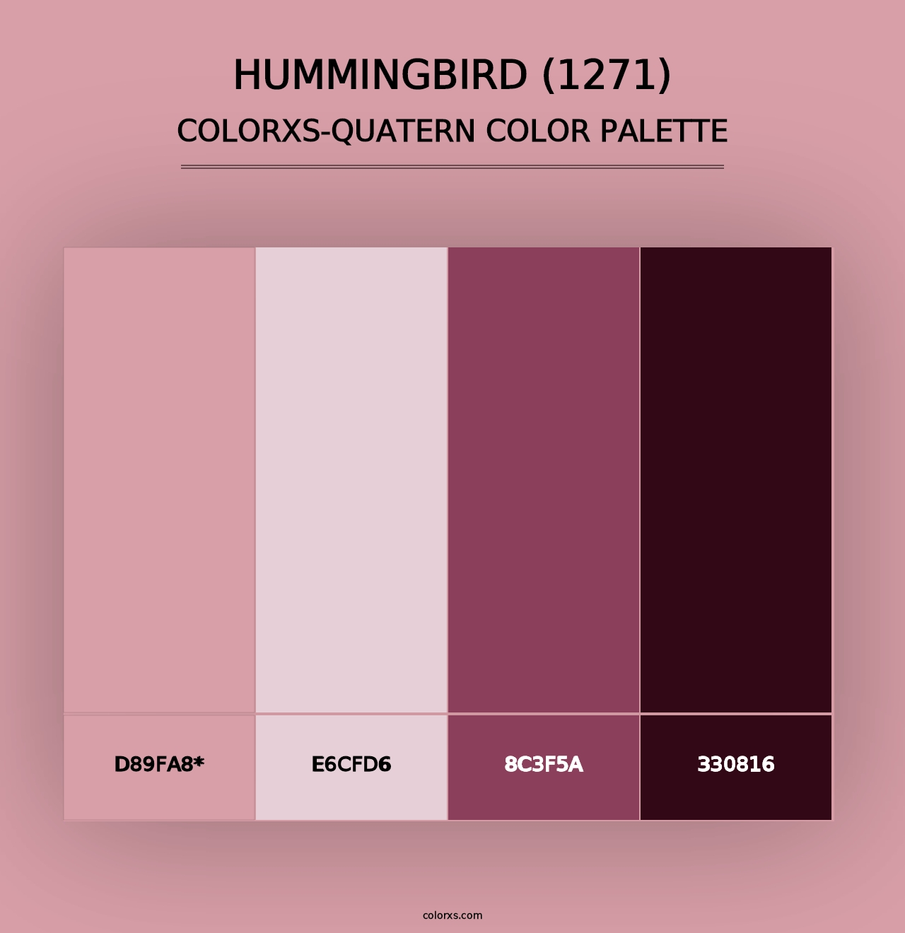 Hummingbird (1271) - Colorxs Quad Palette