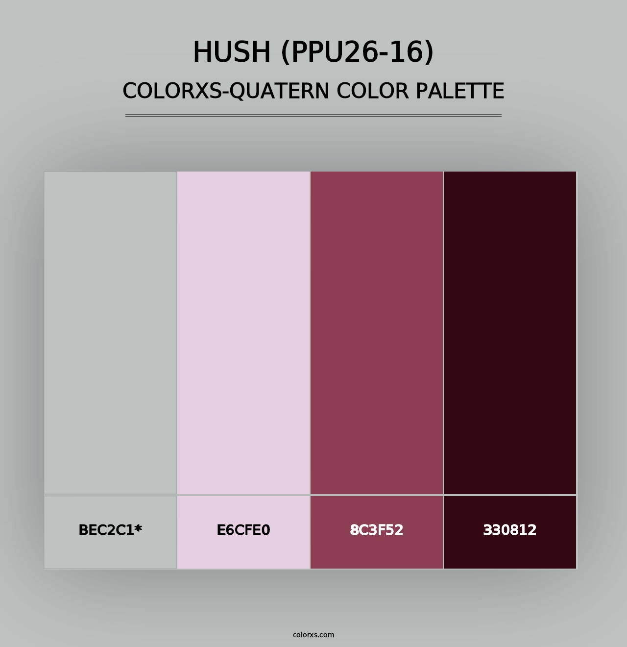 Hush (PPU26-16) - Colorxs Quad Palette