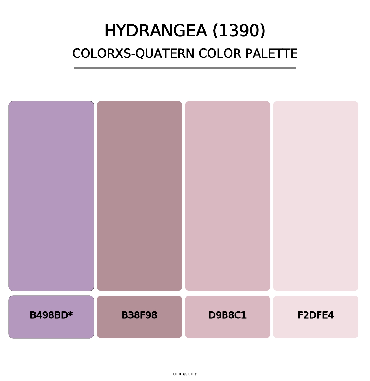 Hydrangea (1390) - Colorxs Quad Palette