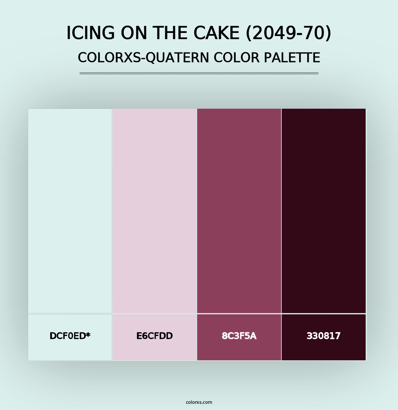 Icing on the Cake (2049-70) - Colorxs Quad Palette