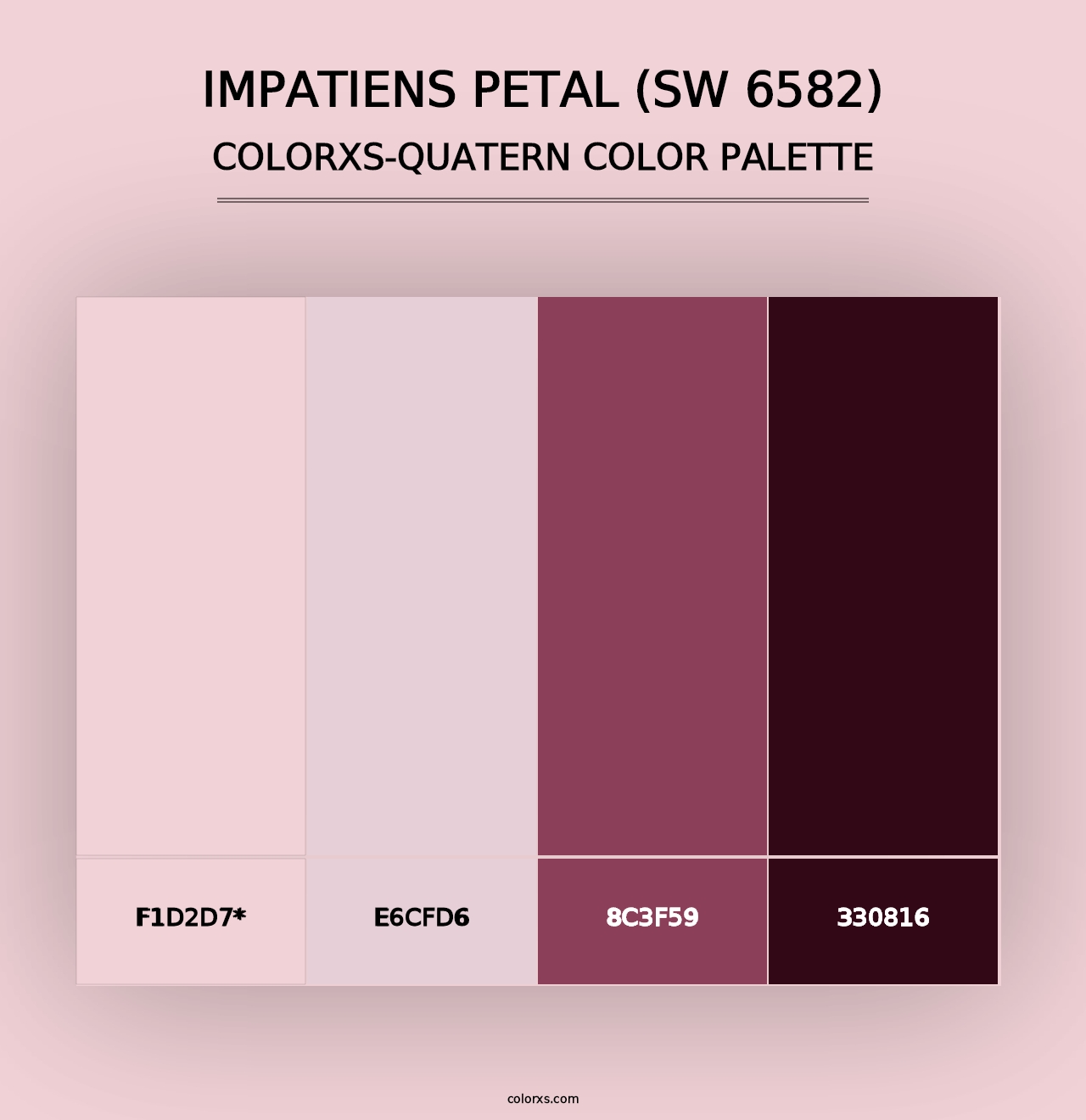 Impatiens Petal (SW 6582) - Colorxs Quad Palette