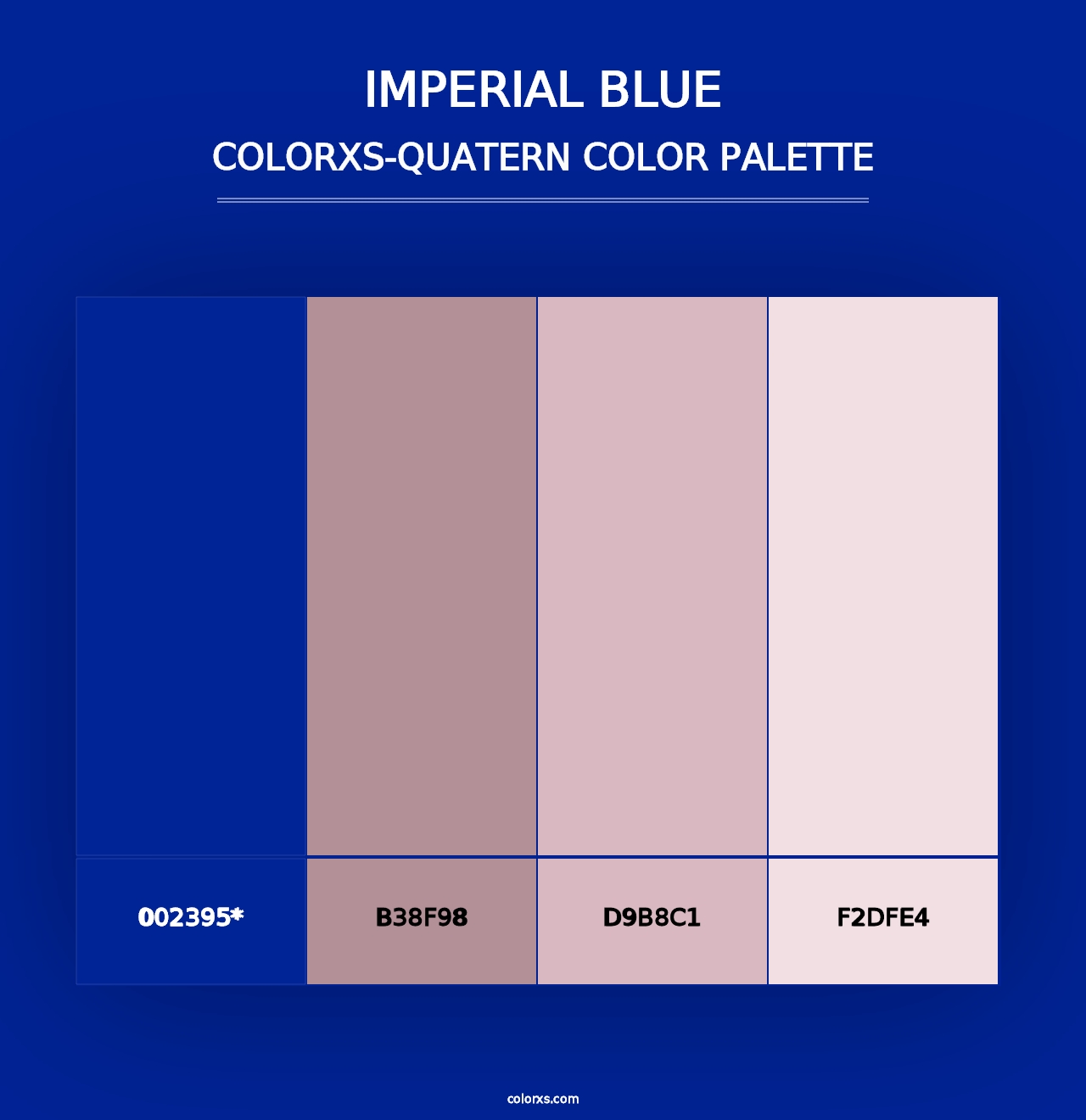 Imperial Blue - Colorxs Quad Palette