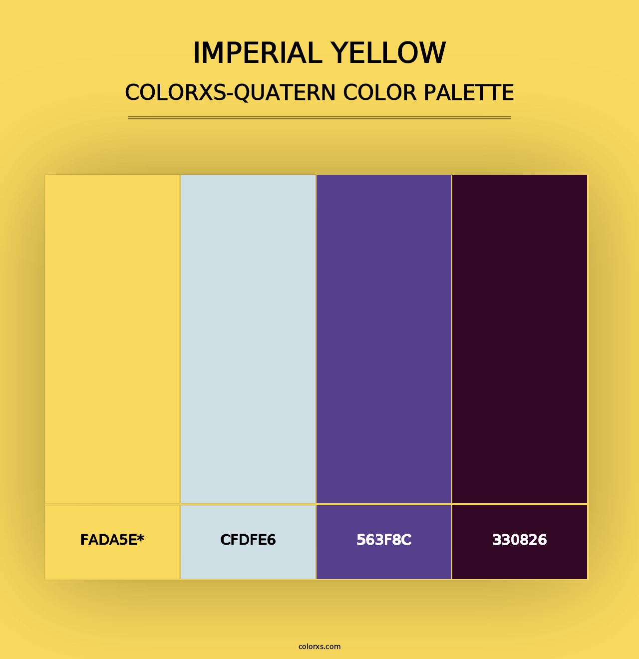 Imperial Yellow - Colorxs Quad Palette