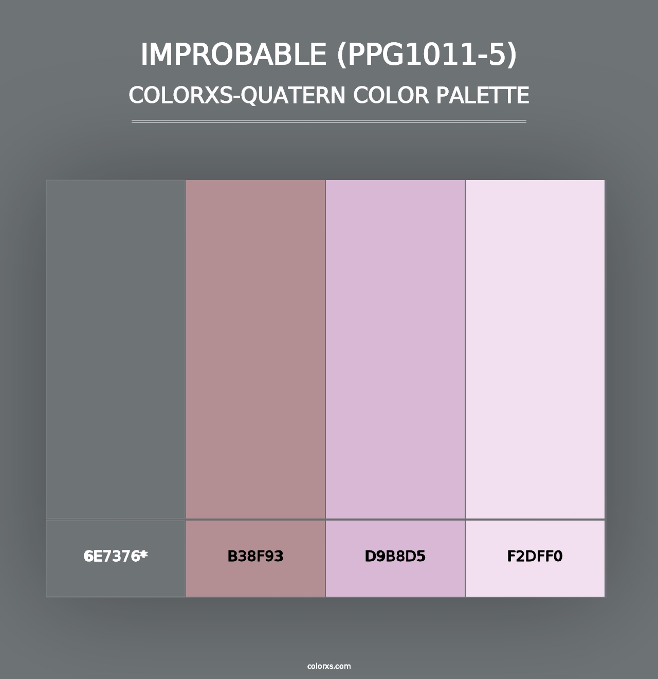 Improbable (PPG1011-5) - Colorxs Quad Palette