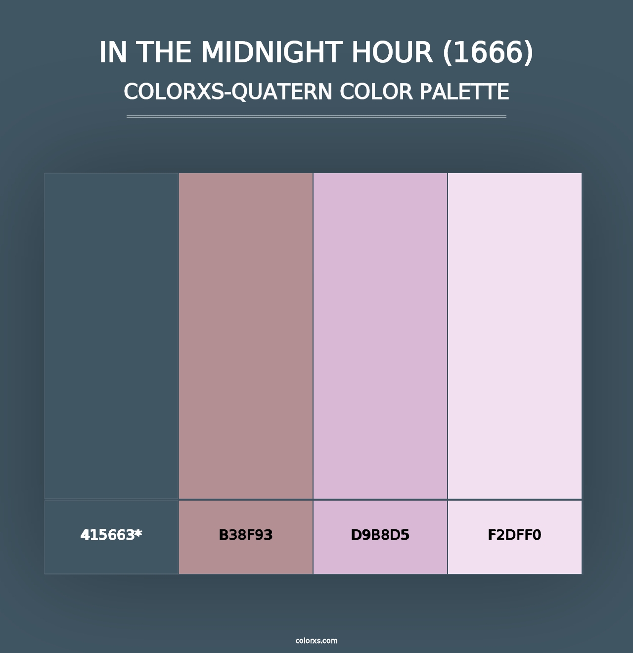 In the Midnight Hour (1666) - Colorxs Quad Palette