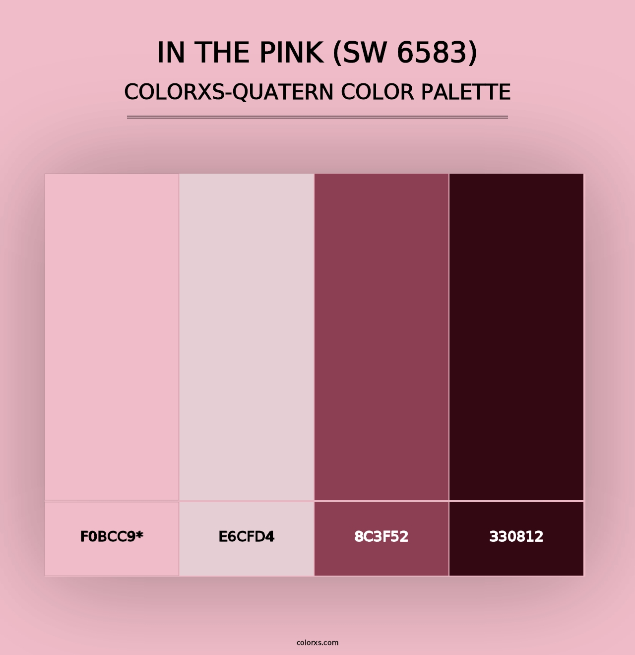 In the Pink (SW 6583) - Colorxs Quad Palette