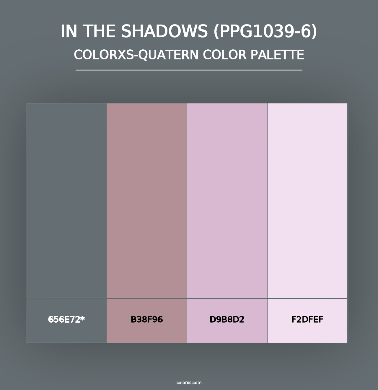 In The Shadows (PPG1039-6) - Colorxs Quad Palette