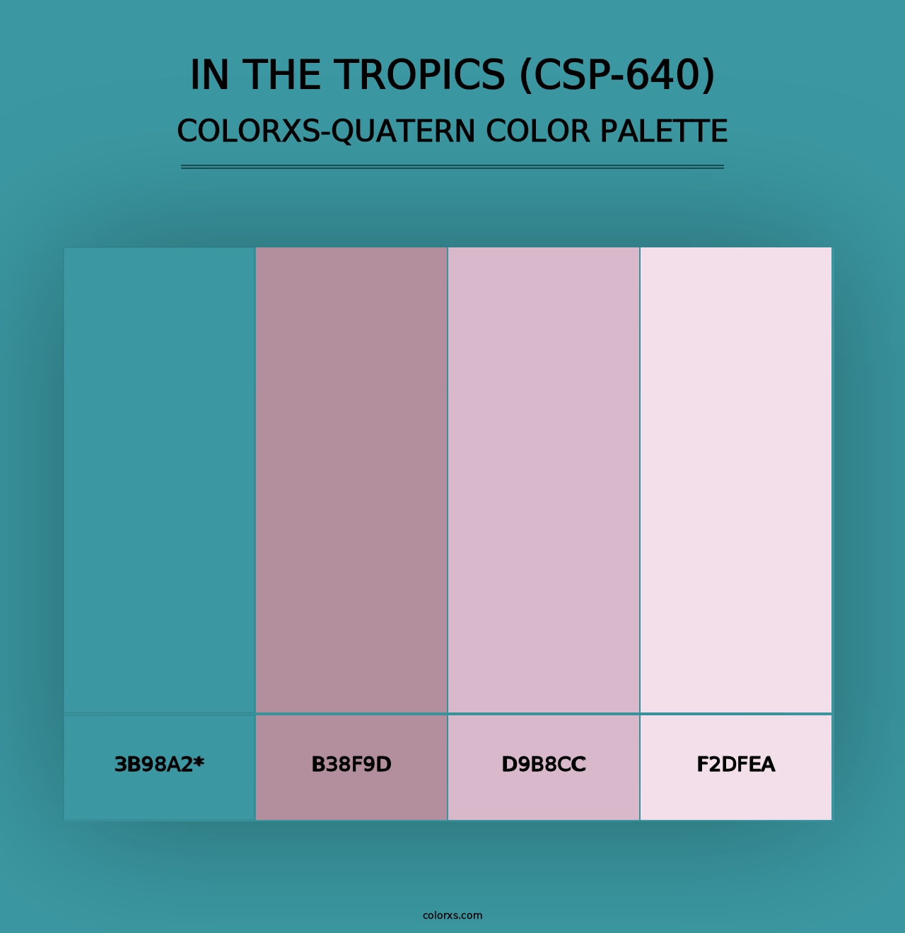 In the Tropics (CSP-640) - Colorxs Quad Palette