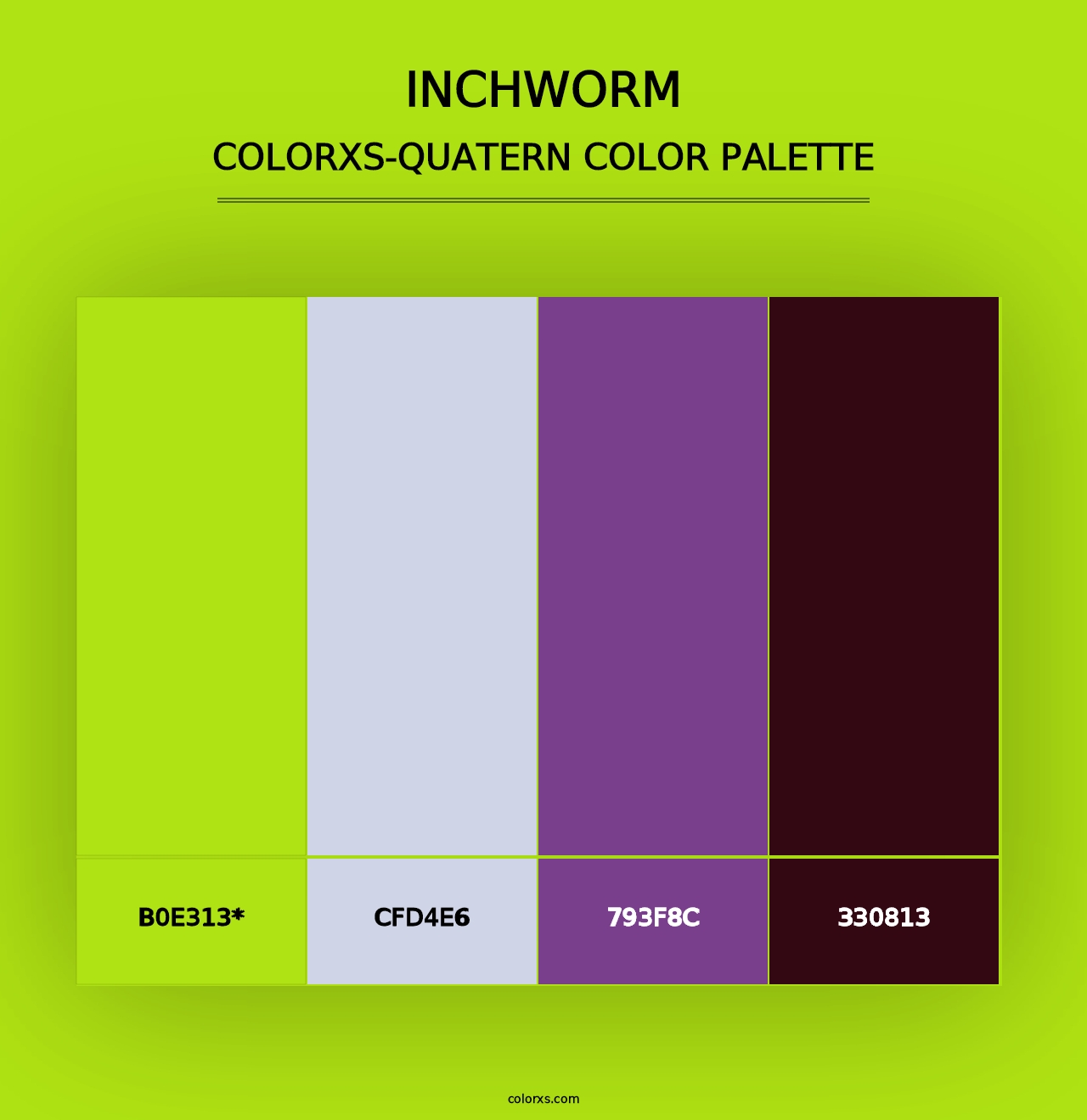 Inchworm - Colorxs Quad Palette