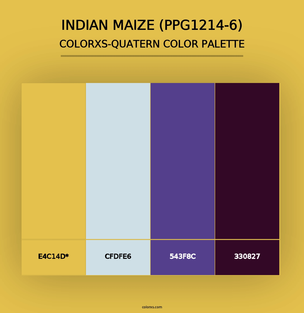 Indian Maize (PPG1214-6) - Colorxs Quad Palette