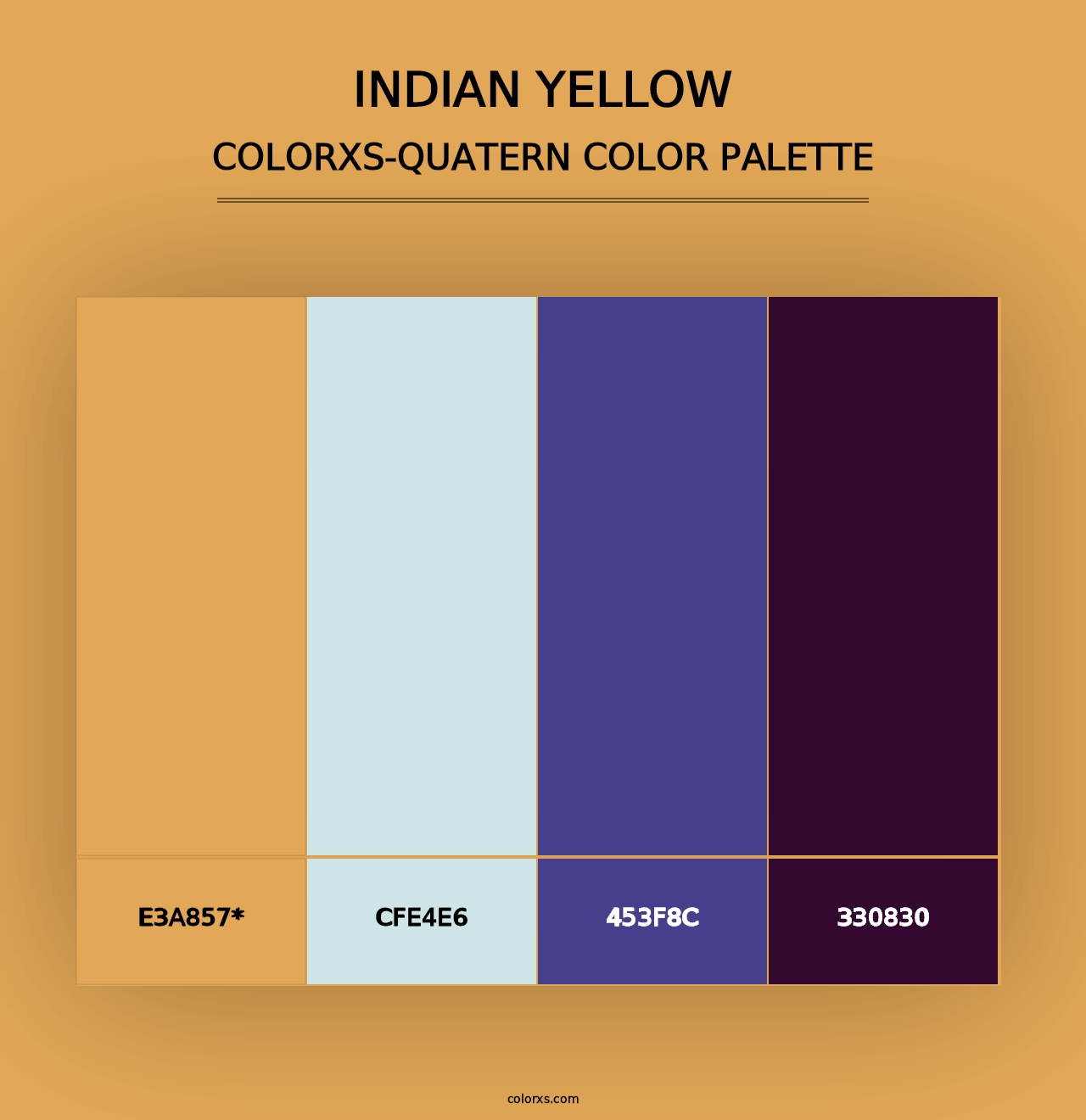 Indian Yellow - Colorxs Quad Palette