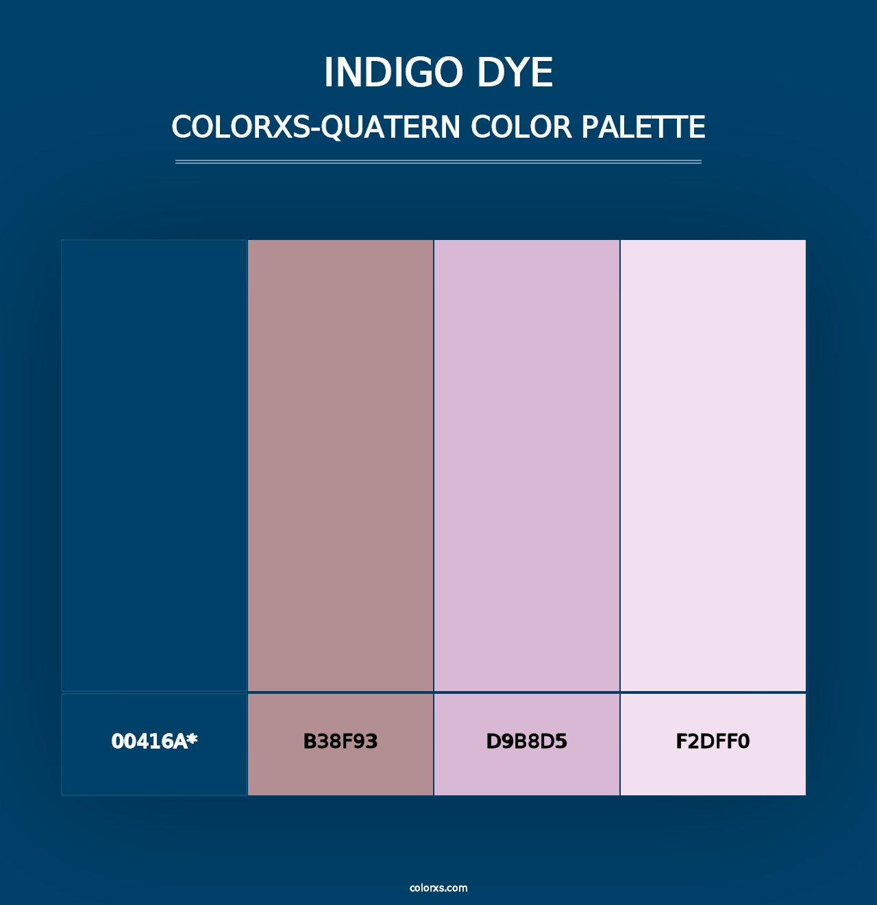 Indigo Dye - Colorxs Quad Palette