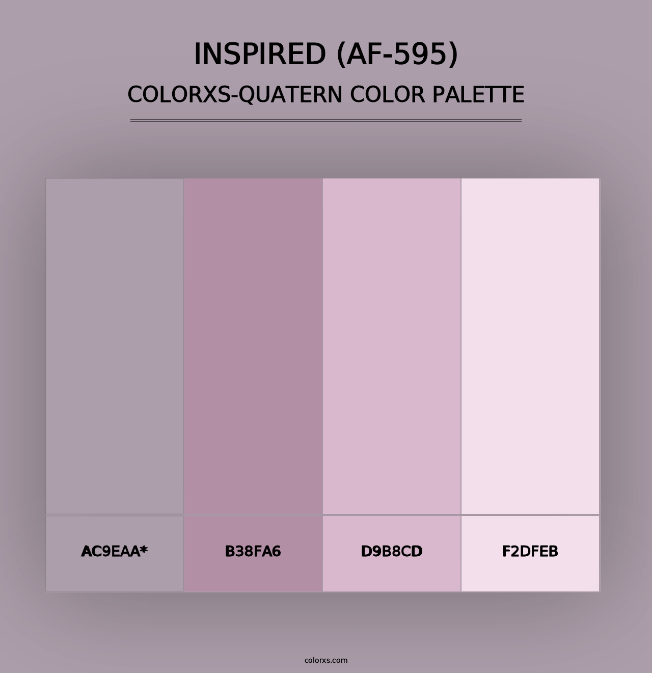 Inspired (AF-595) - Colorxs Quad Palette