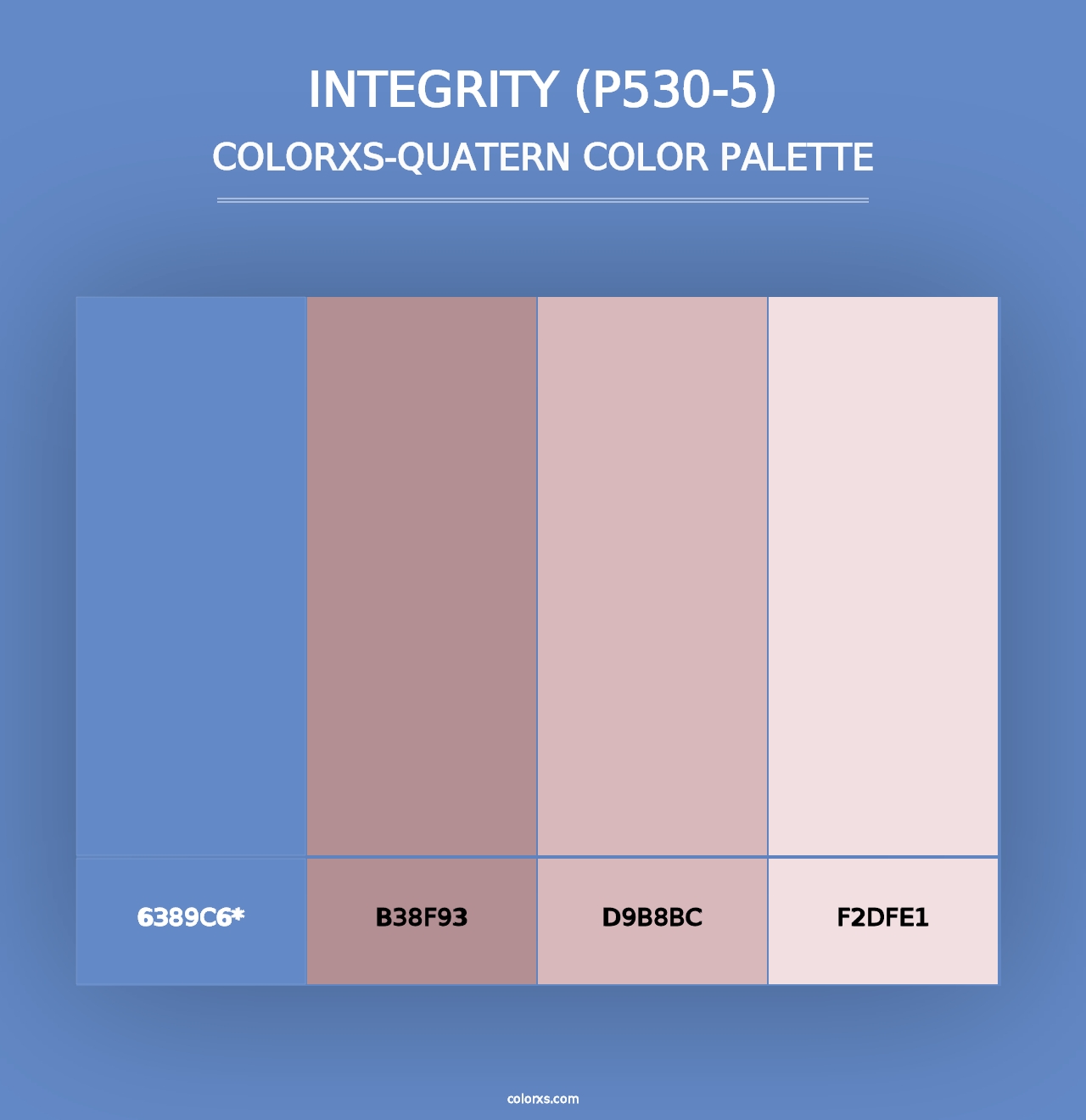 Integrity (P530-5) - Colorxs Quad Palette