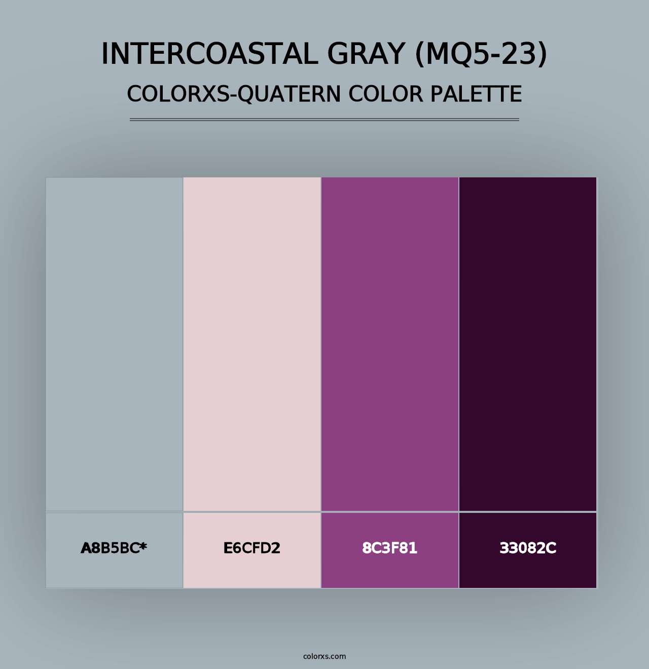 Intercoastal Gray (MQ5-23) - Colorxs Quad Palette