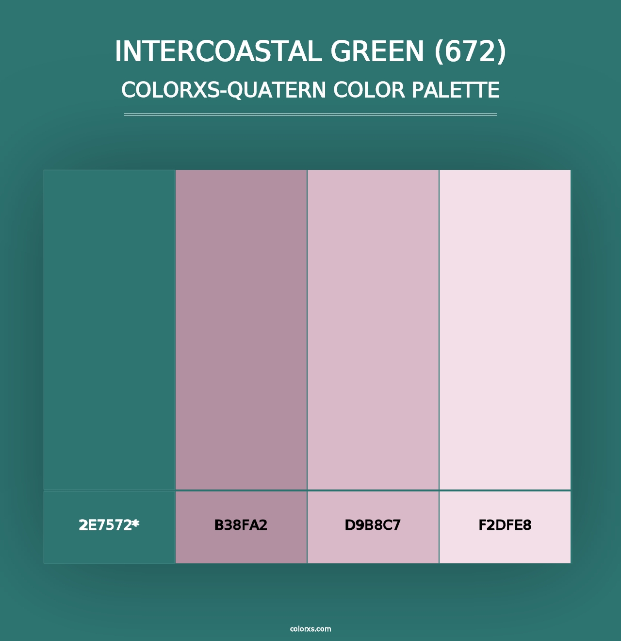 Intercoastal Green (672) - Colorxs Quad Palette