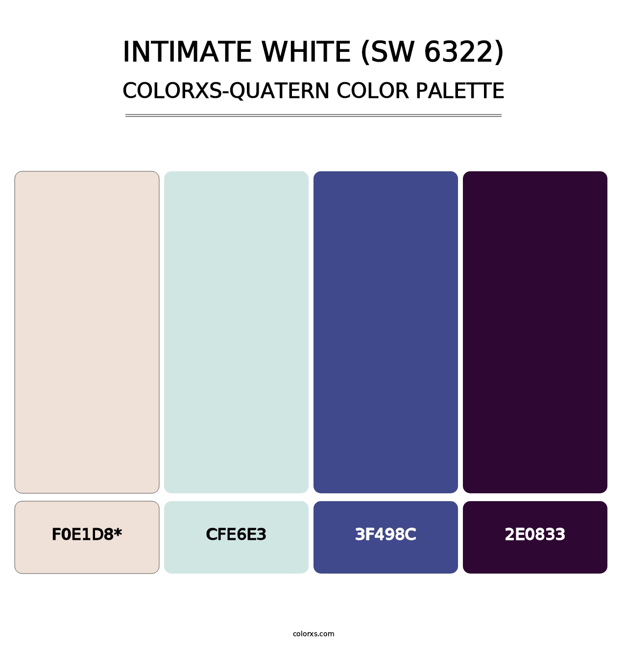 Intimate White (SW 6322) - Colorxs Quad Palette