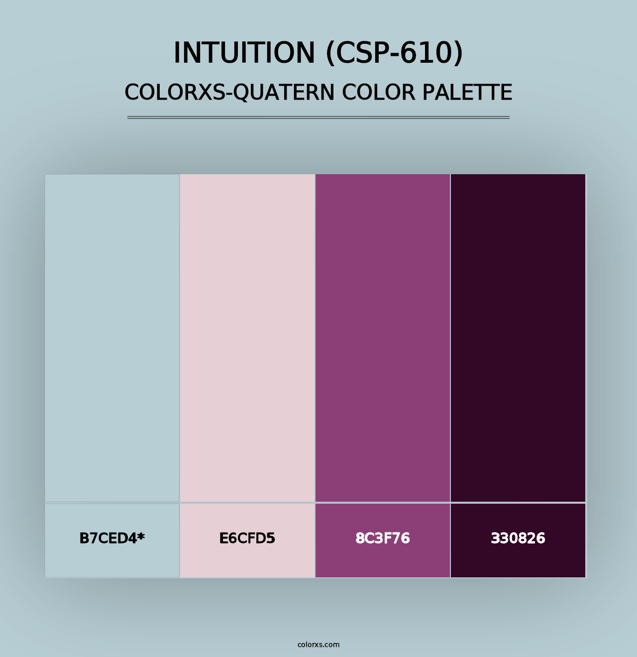 Intuition (CSP-610) - Colorxs Quad Palette