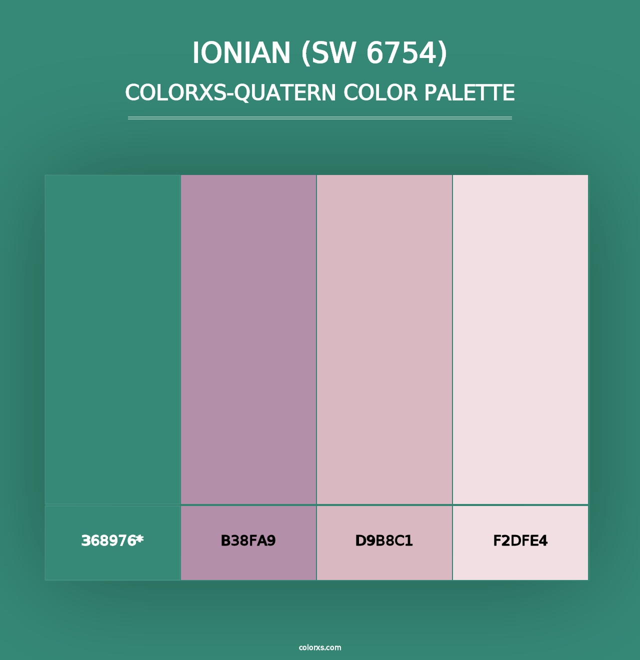 Ionian (SW 6754) - Colorxs Quad Palette