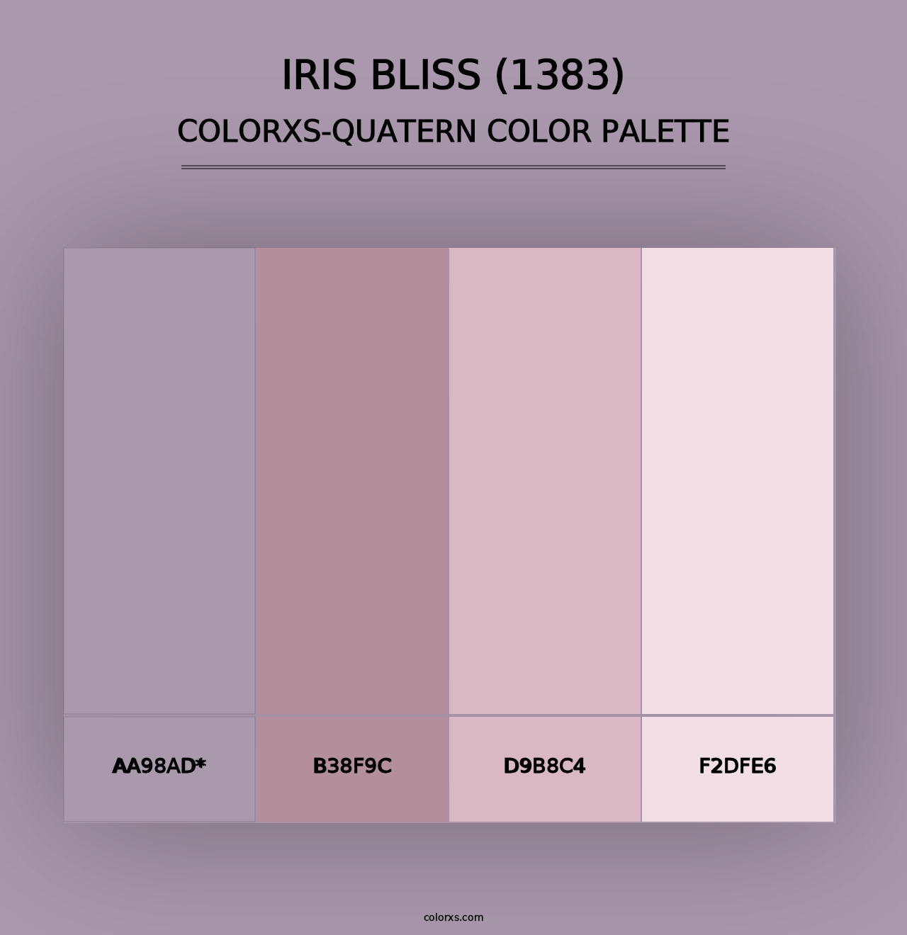 Iris Bliss (1383) - Colorxs Quad Palette