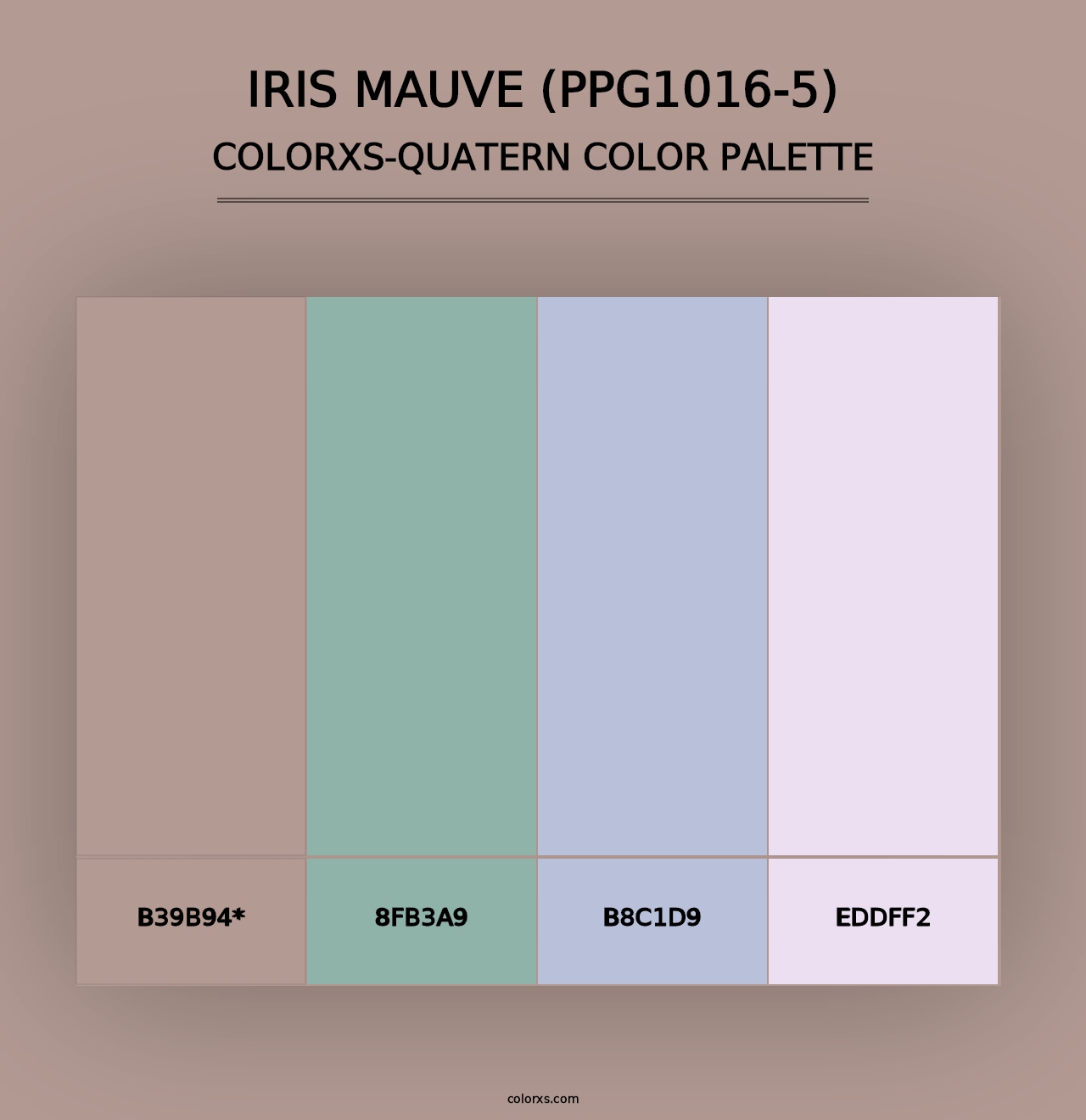 Iris Mauve (PPG1016-5) - Colorxs Quad Palette