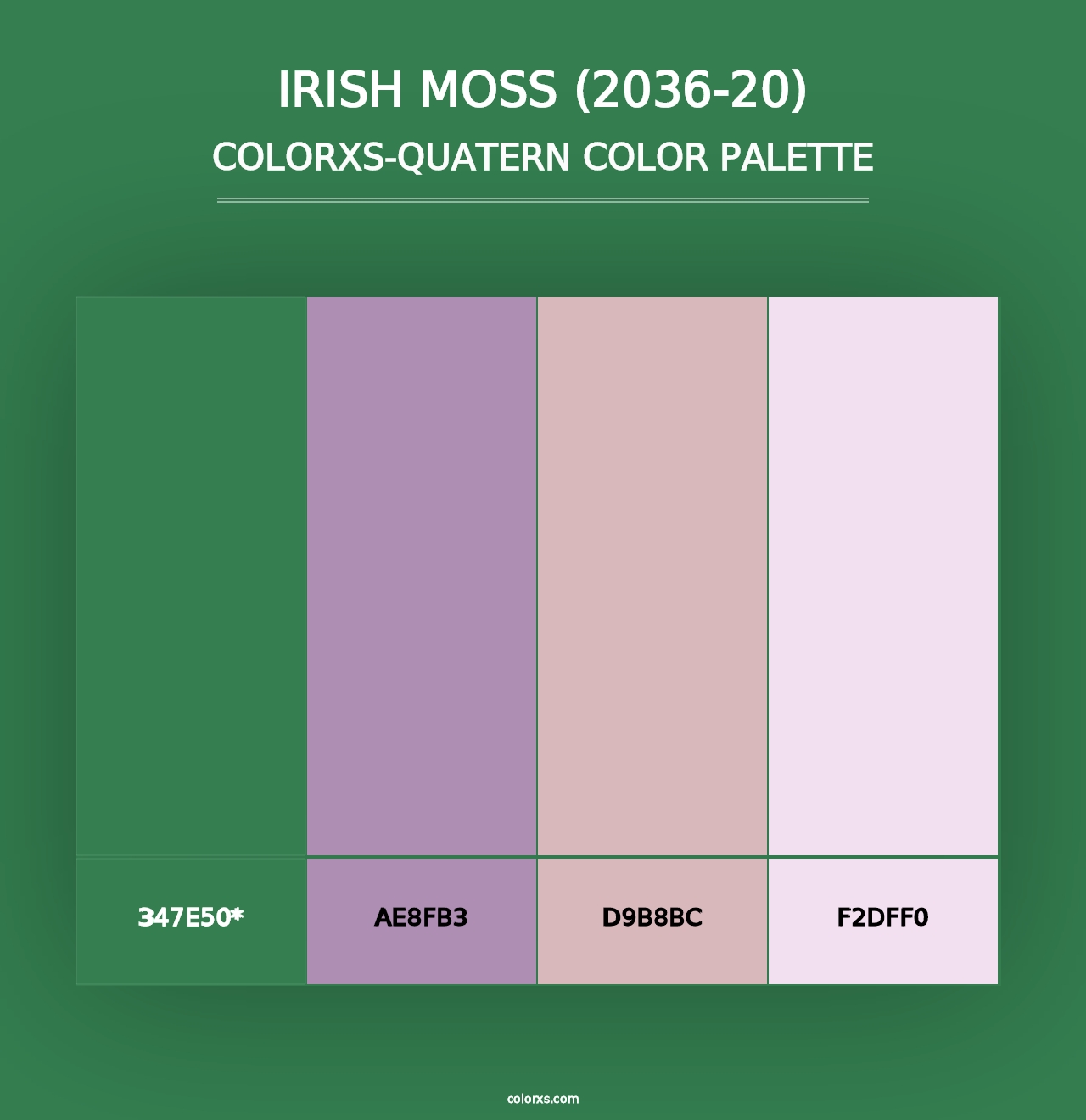 Irish Moss (2036-20) - Colorxs Quad Palette