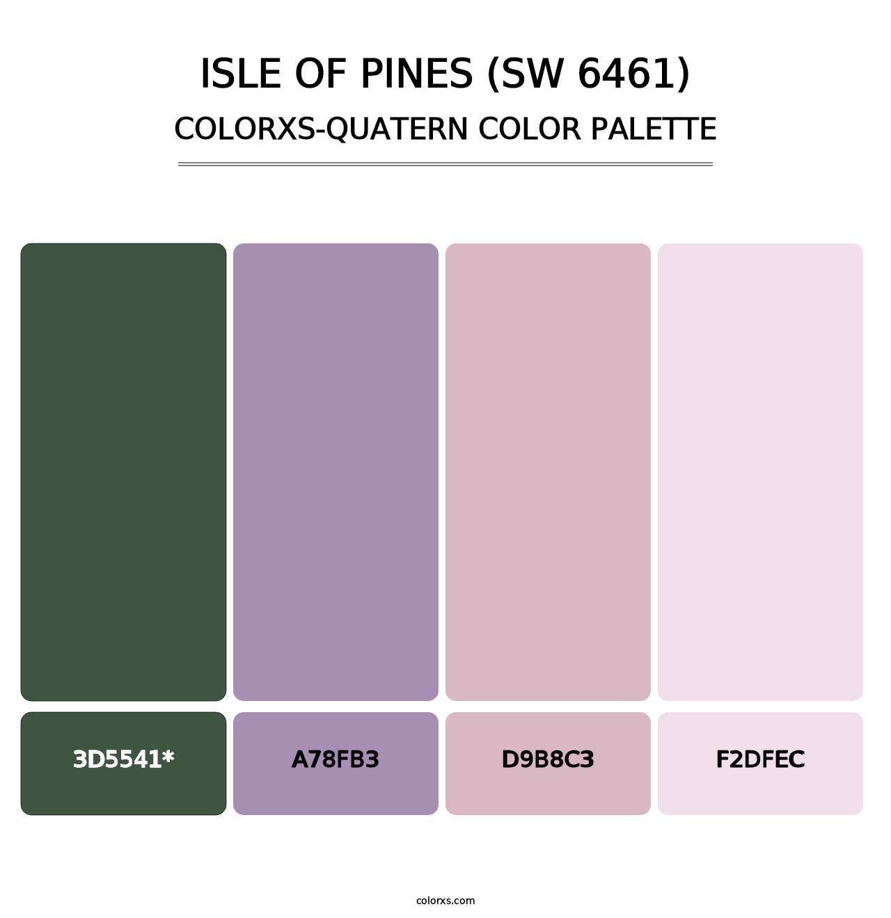 Isle of Pines (SW 6461) - Colorxs Quad Palette