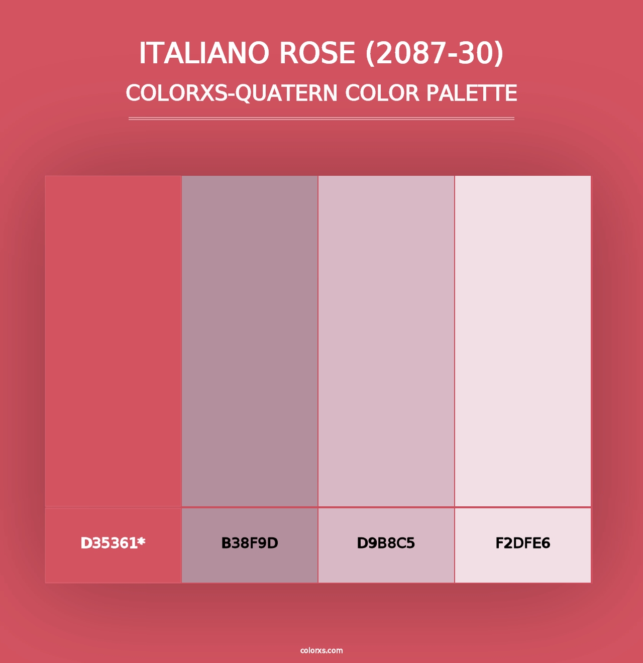 Italiano Rose (2087-30) - Colorxs Quad Palette