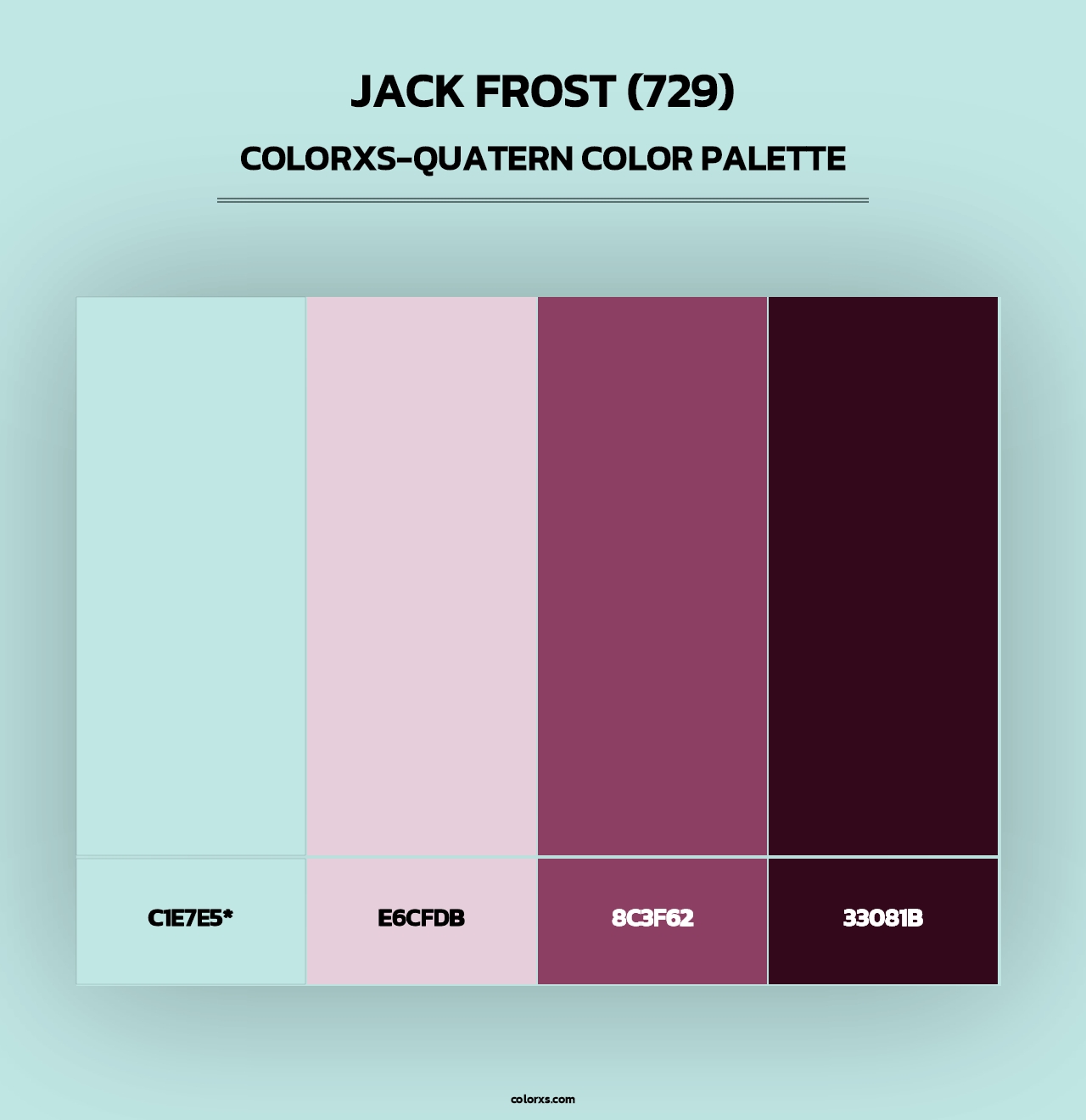 Jack Frost (729) - Colorxs Quad Palette