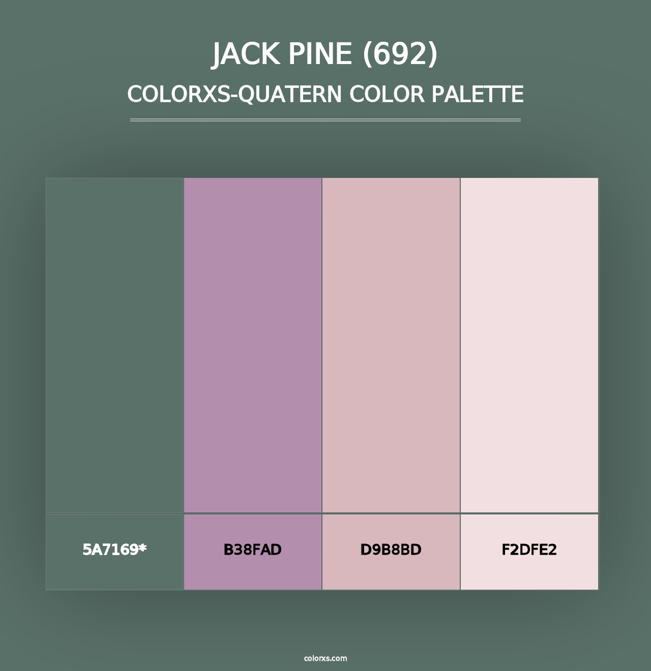 Jack Pine (692) - Colorxs Quad Palette