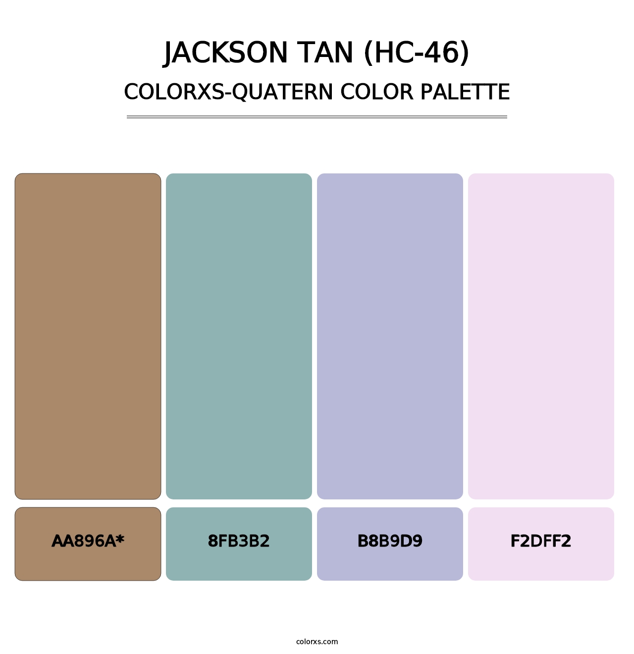 Jackson Tan (HC-46) - Colorxs Quad Palette