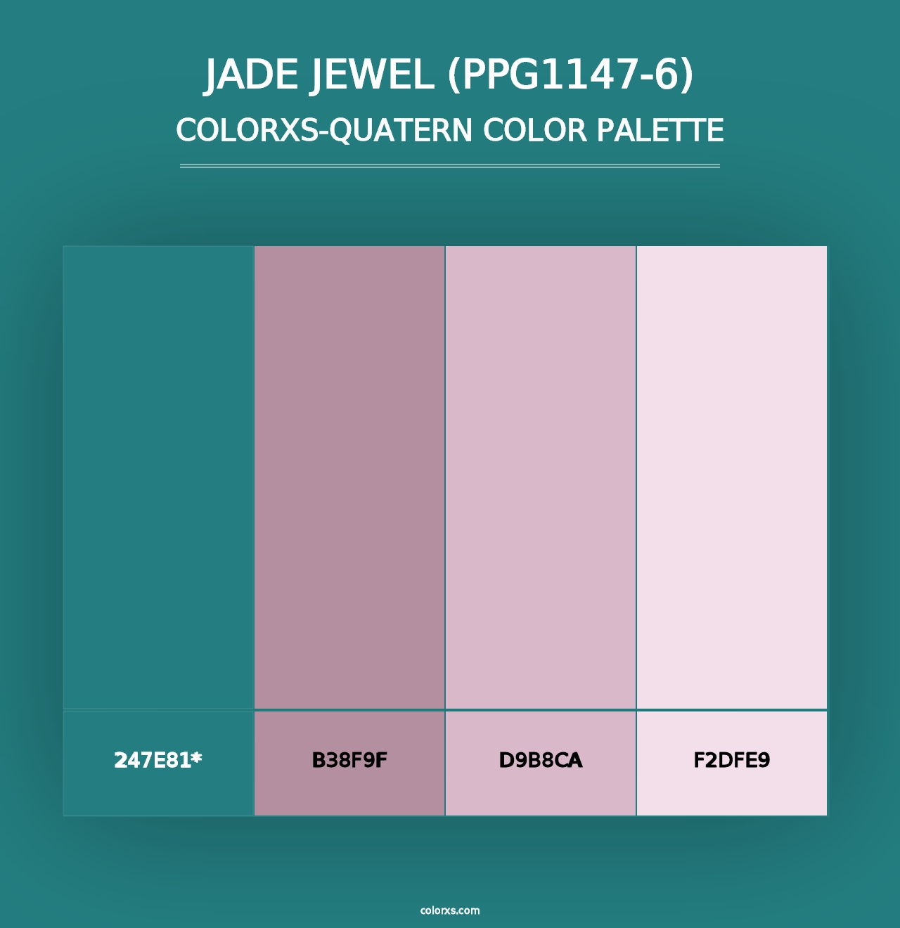 Jade Jewel (PPG1147-6) - Colorxs Quad Palette