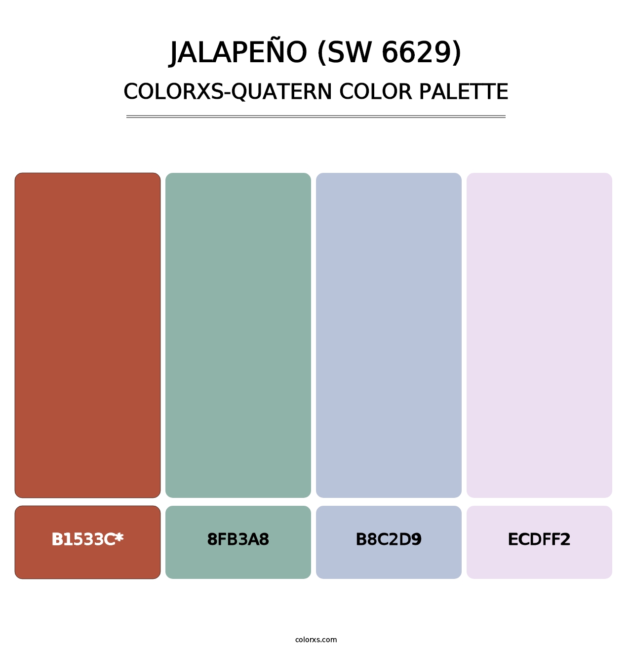 Jalapeño (SW 6629) - Colorxs Quad Palette