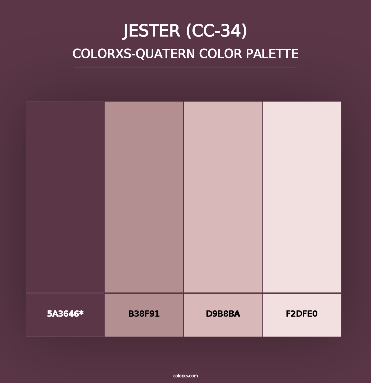 Jester (CC-34) - Colorxs Quad Palette