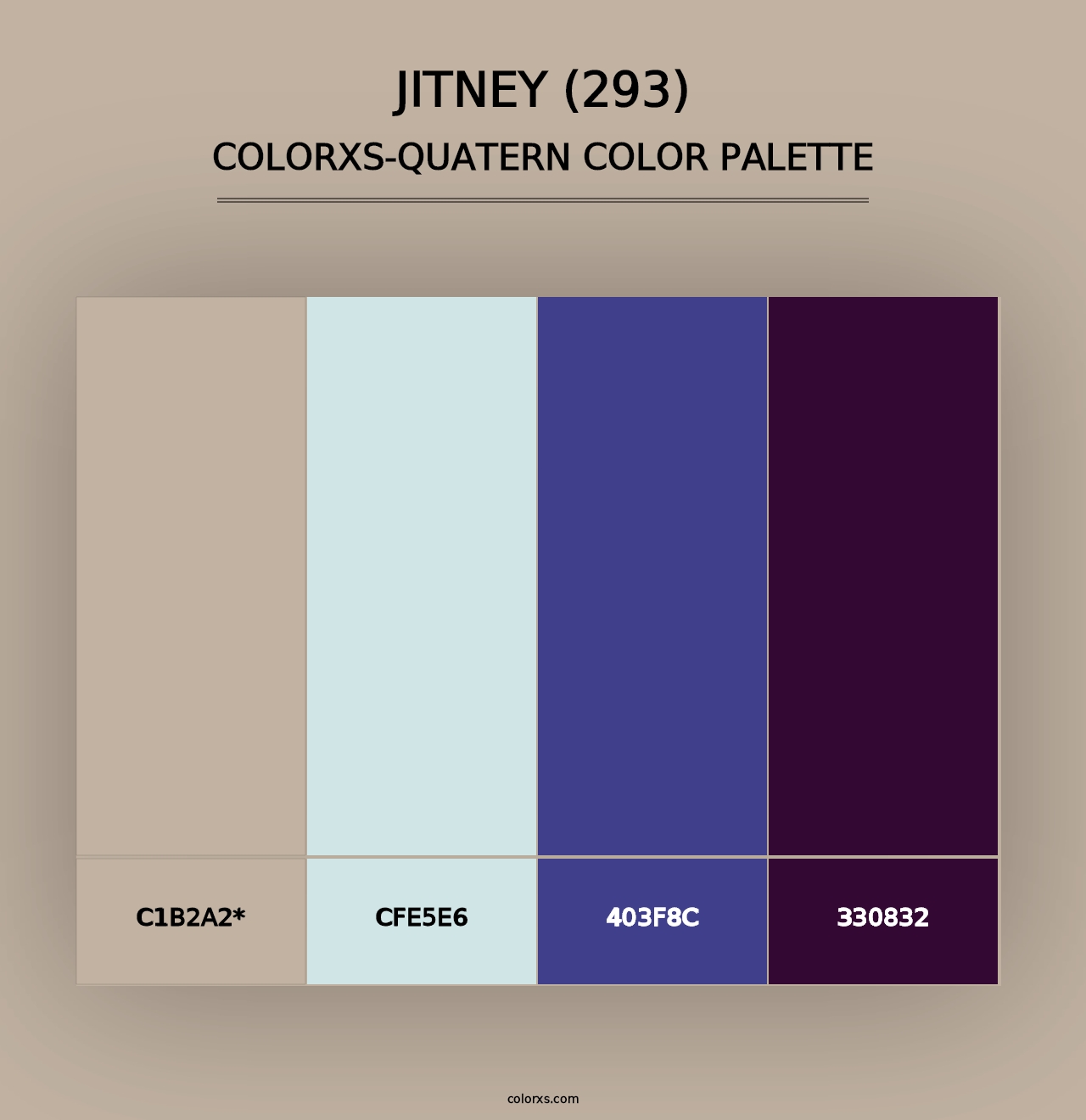 Jitney (293) - Colorxs Quad Palette