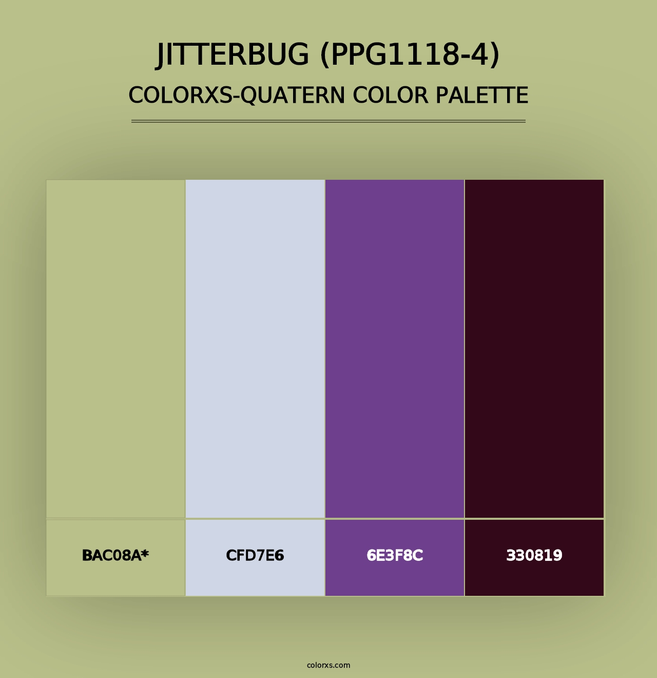 Jitterbug (PPG1118-4) - Colorxs Quad Palette