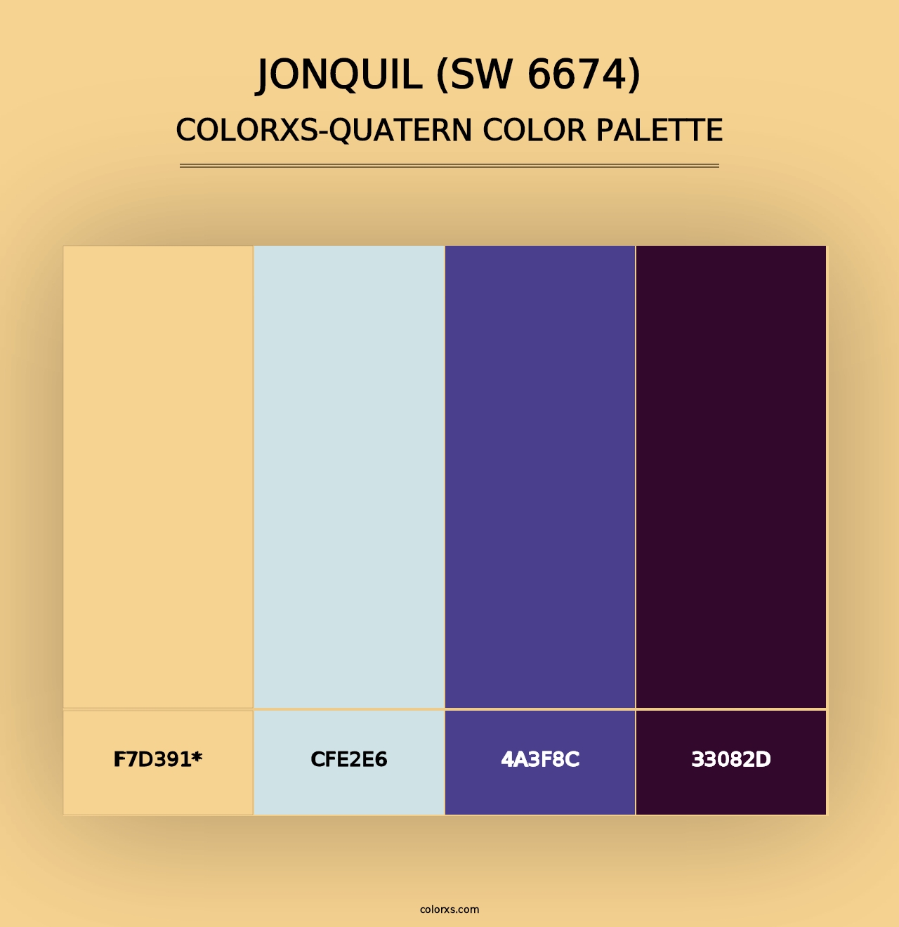 Jonquil (SW 6674) - Colorxs Quad Palette